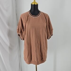 Free People Puff Sleeve Sweatshirt Size S